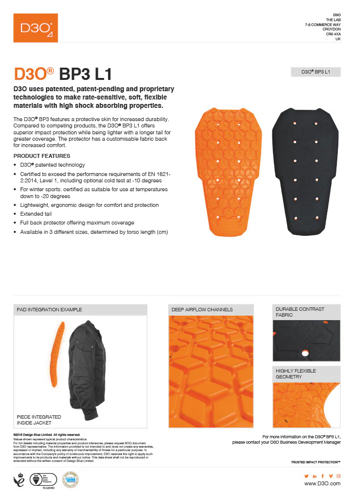 Demon United X V7 D3O® Men's Impact Top - Image 9